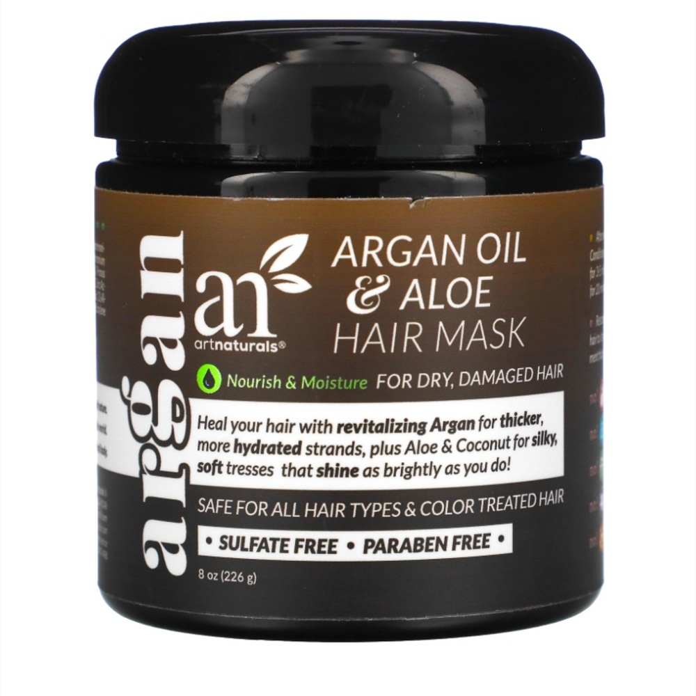 Artnaturals Argan Oil & Aloe Hair Mask, 8 oz (226 g)